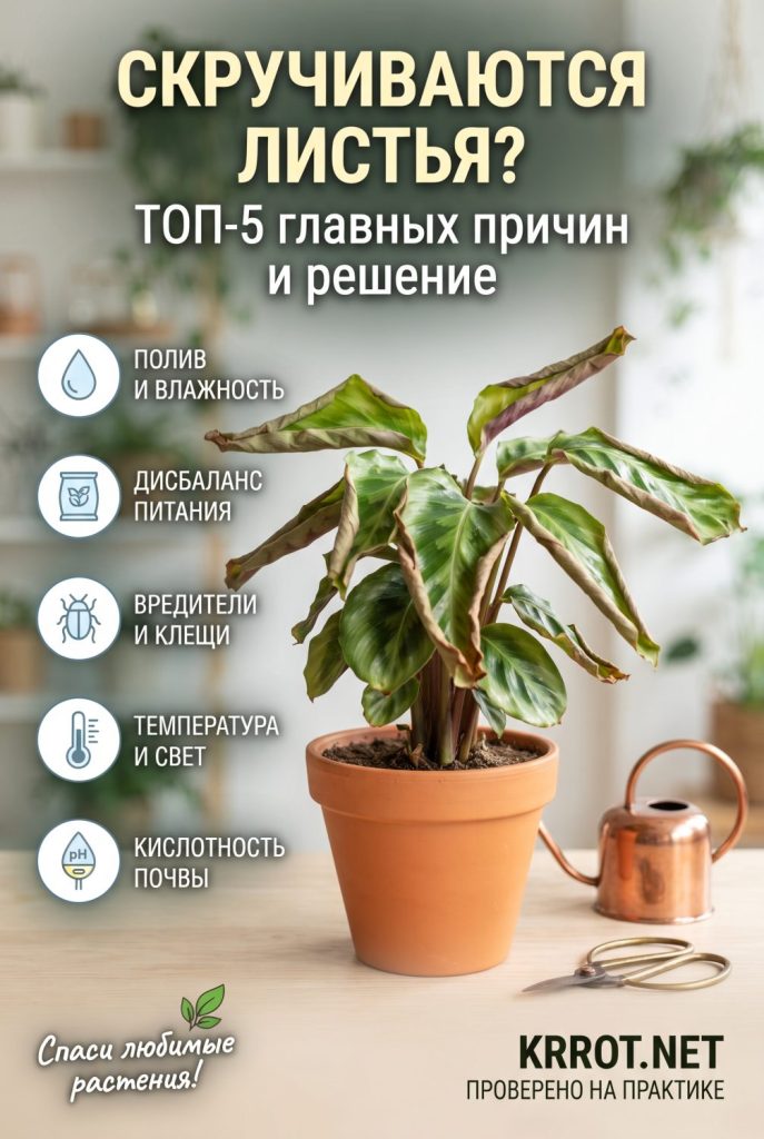 Почему у растений скручиваются листья
