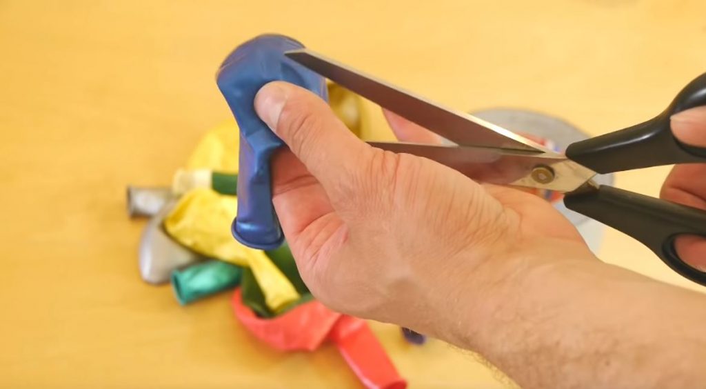 Отрезаем часть шарика