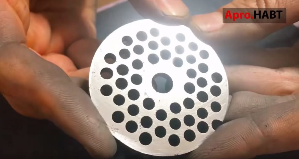 добиваемся зеркальной поверхности сеточки