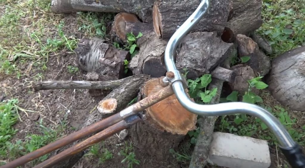 привариваем велосипедный руль