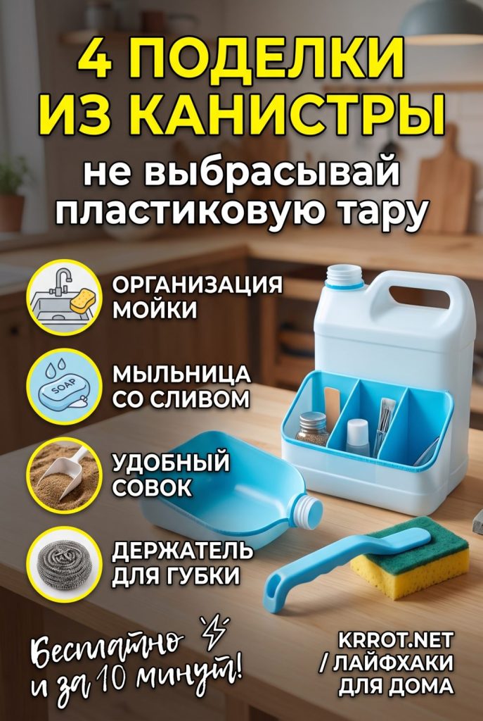 Что сделать из пластиковой канистры
