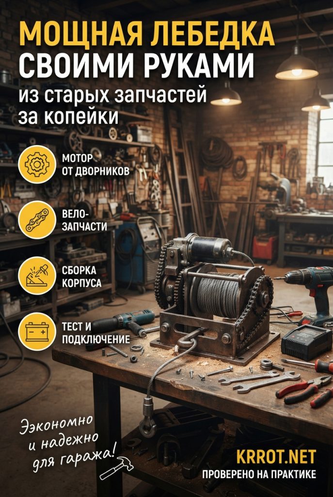 Электролебёдка своими руками