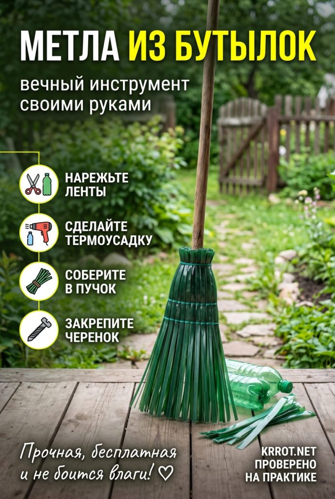 Метла из пластиковых бутылок