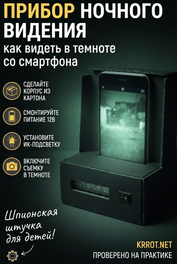 Прибор ночного видения из смартфона