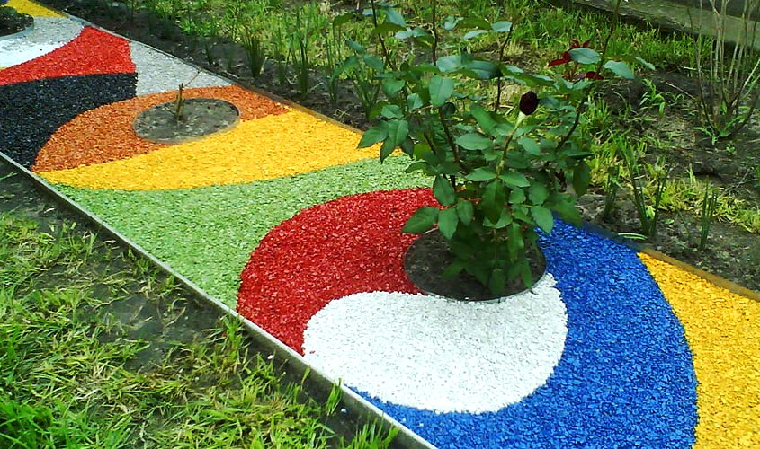 Мульча - это не только польза, но и украшение