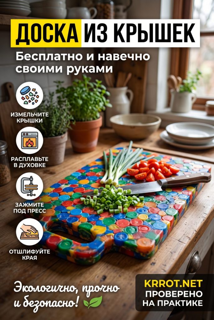 Доска из крышек