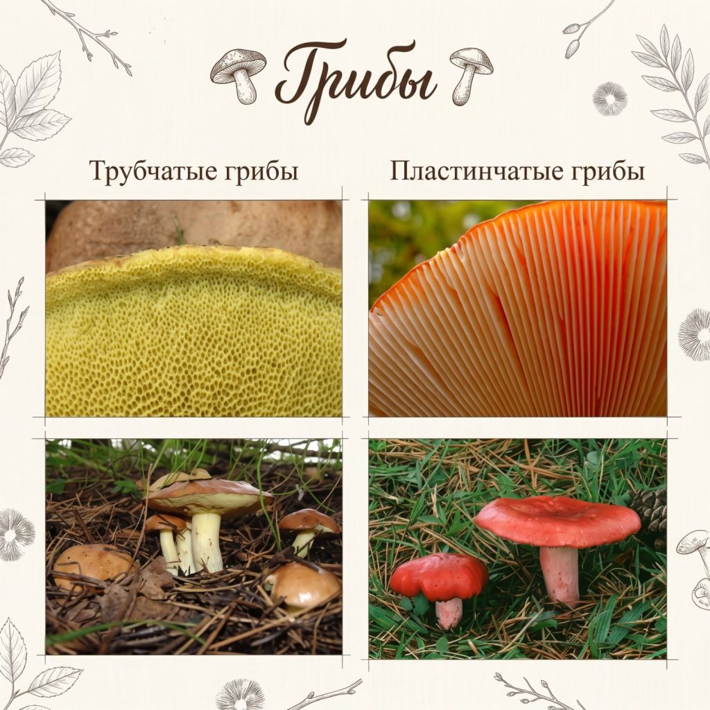 Виды грибов
