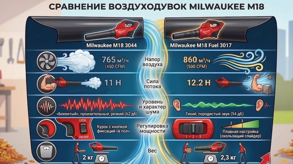 Milwaukee выпустила облегчённую воздуходувку, которая работает на четверть старшей версии