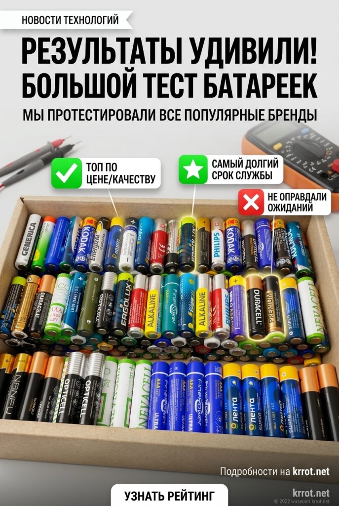 Большой тест обычных батареек — результаты нас удивили