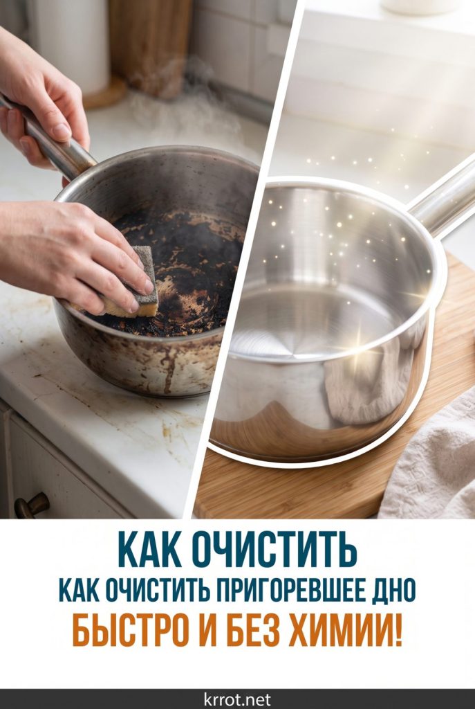 Как очистить пригоревшее дно кастрюли от нагара за пару минут