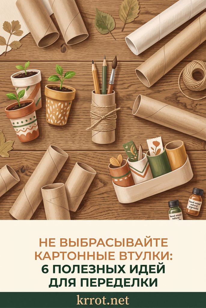 Не выбрасывайте втулки от салфеток и туалетной бумаги: 6 полезных идей