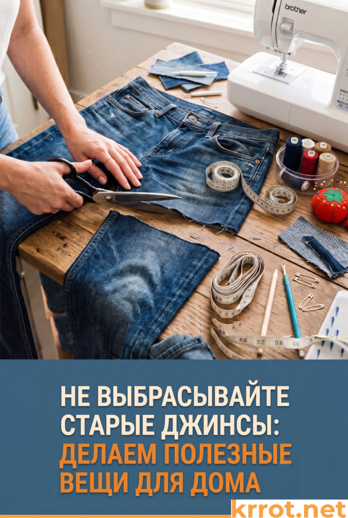 Не выбрасывайте старые джинсы: 8 полезных вещей для дома своими руками