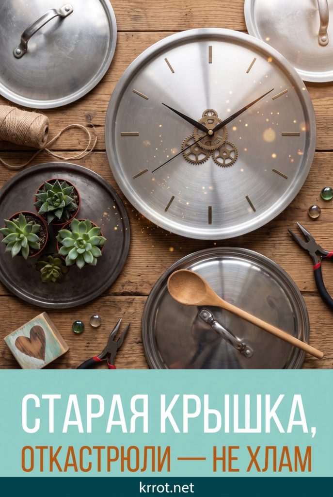 Что сделать из старой крышки из кастрюли или сковороды: 10 вариантов