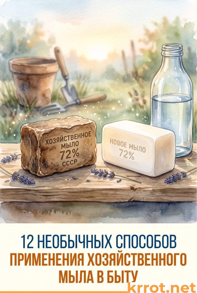 Два мыла коричневое и белое