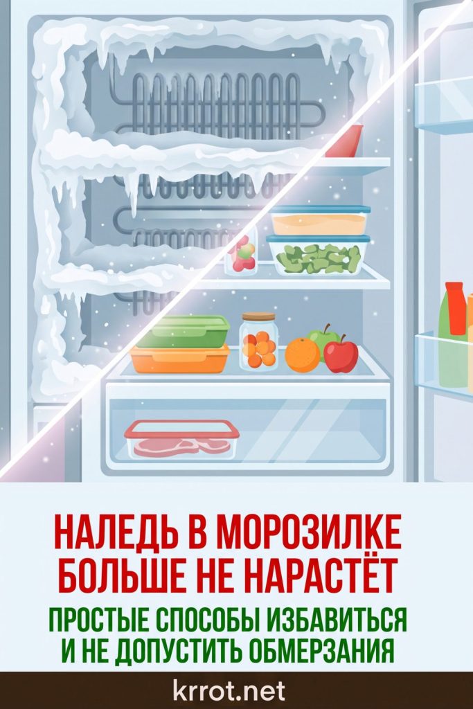 Как избавиться от наледи в морозилке и не допустить её обмерзания