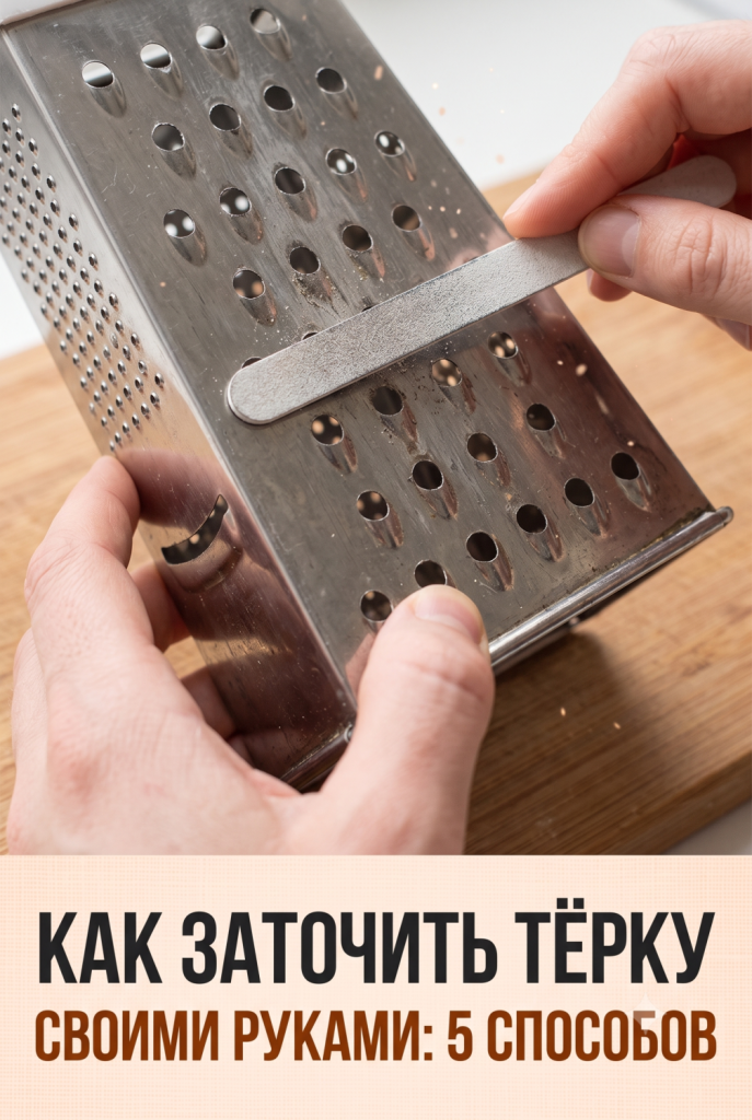 Как заточить тёрку своими руками: 5 способов подручными средствами