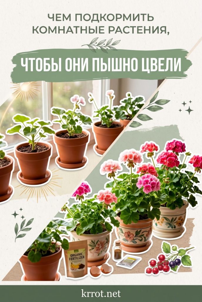 Чем подкормить комнатные цветы для пышного цветения: 3 копеечных средства