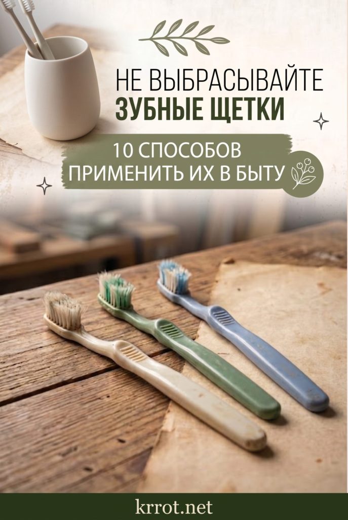 Что сделать из старой зубной щётки: 10 способов применить их в быту