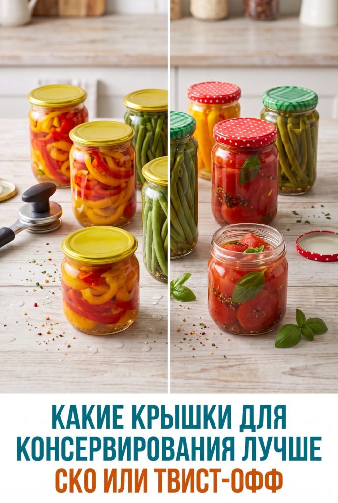 Какие крышки для консервирования лучше: СКО или твист-офф