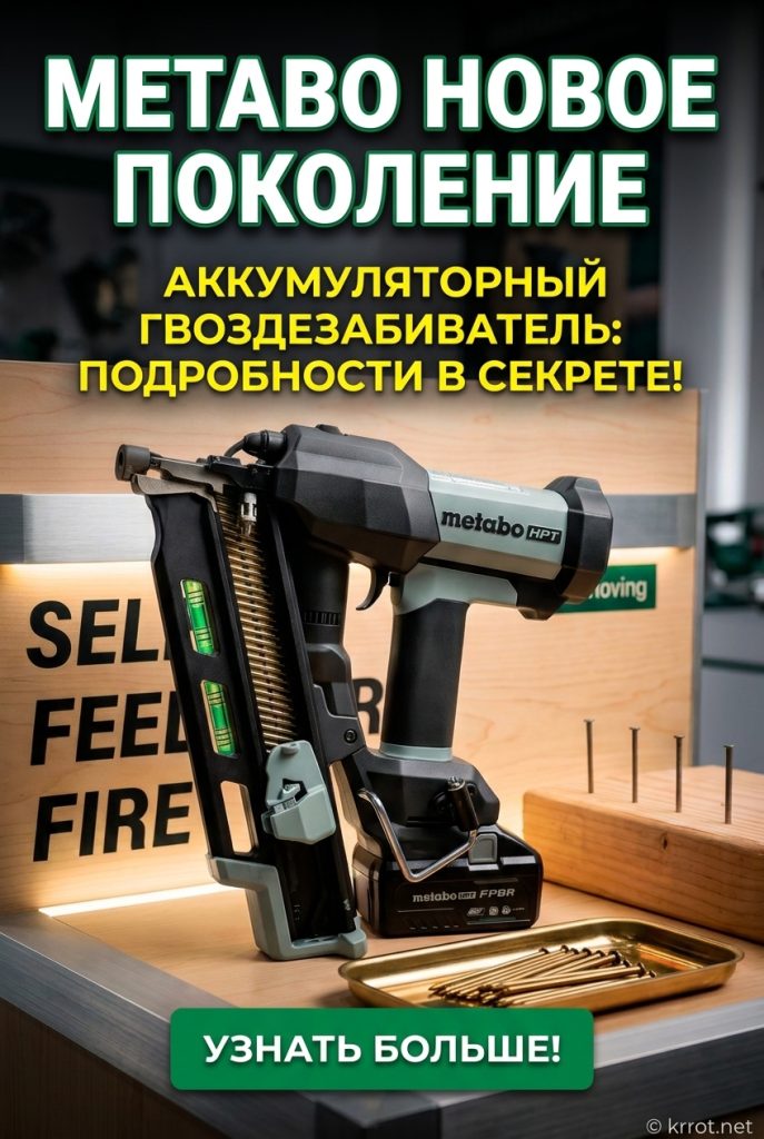 Metabo дразнит новым поколением аккумуляторных гвоздезабивателей, но из деталей пока ничего не известно