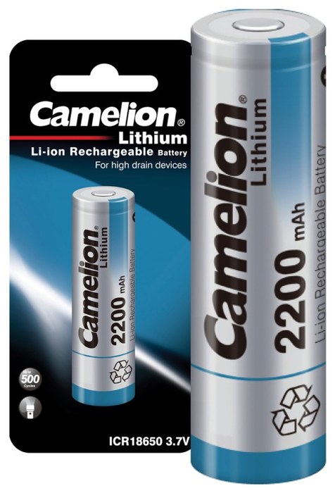 Аккумулятор 18650 Camelion ICR18650F-22BP1