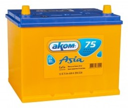 Аккумулятор Аком Asia 75 Ач