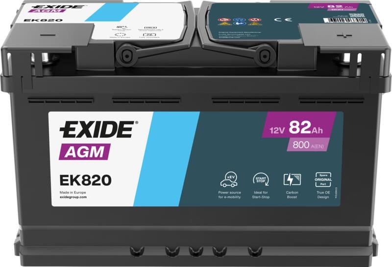 Аккумулятор Exide Start-Stop AGM EK820