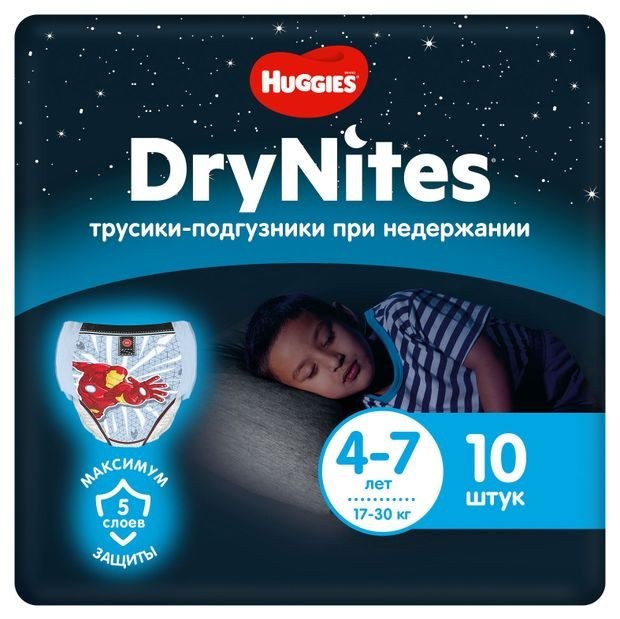 Подгузники-трусики Huggies DryNites