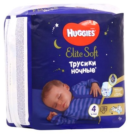 Подгузники-трусики Huggies Elite Soft ночные