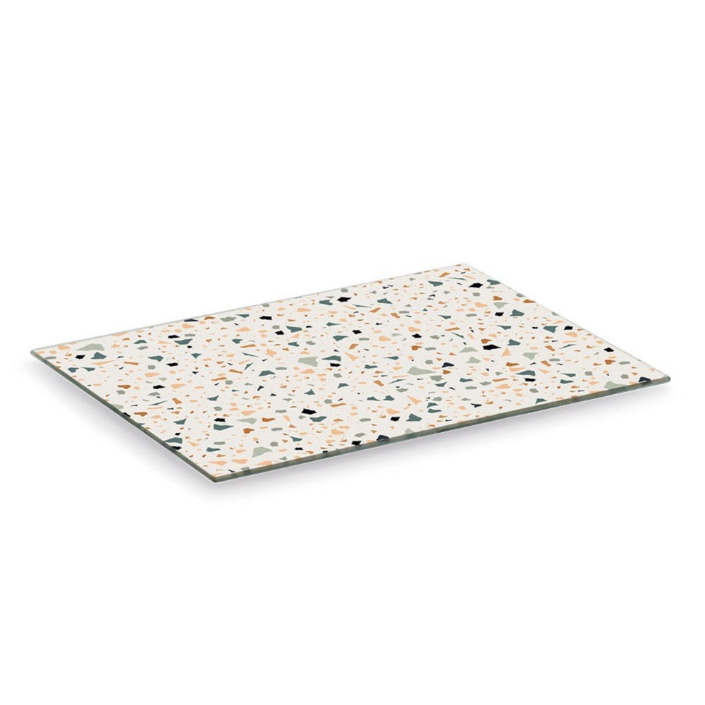 Стеклянная разделочная доска Zeller Terrazzo 40х30