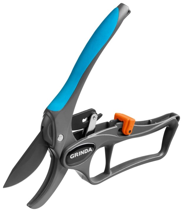Секатор с храповым механизмом Grinda PRO Line P-33