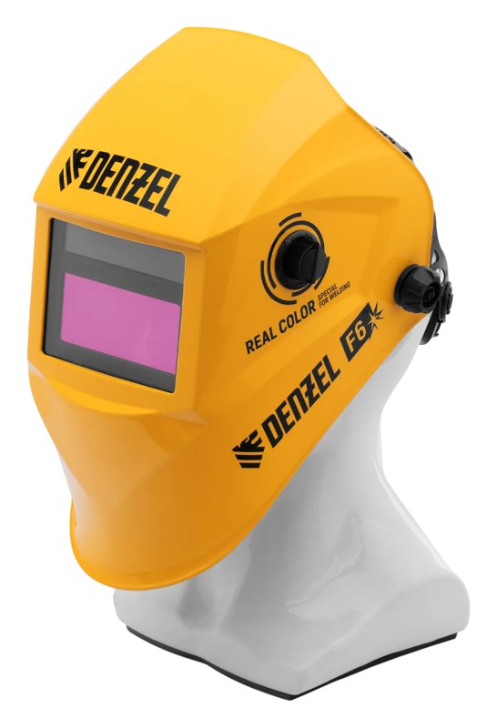 Сварочная маска Denzel F6 Real Color