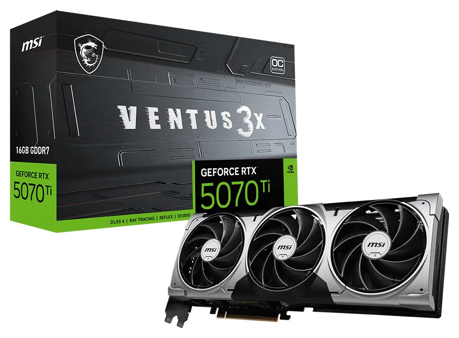 Видеокарта MSI RTX 5070 Ti Ventus 3X OC