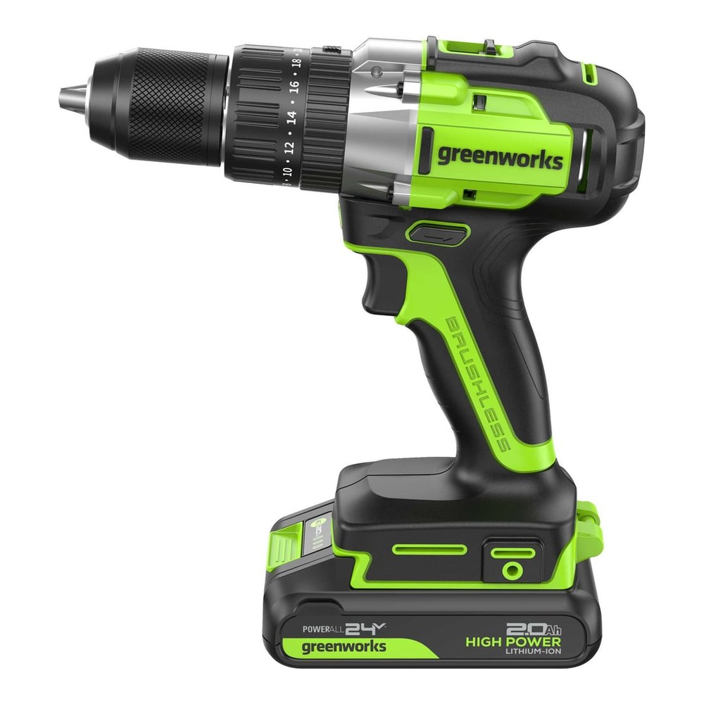 Аккумуляторная дрель-шуруповёрт Greenworks GD24DD60
