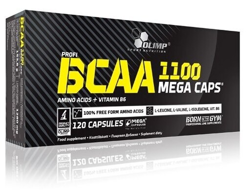 Аминокислоты в капсулах Olimp BCAA Mega Caps 1100