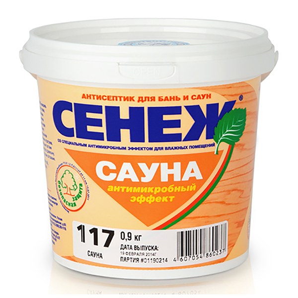 Антисептик для древесины Сенеж Сауна