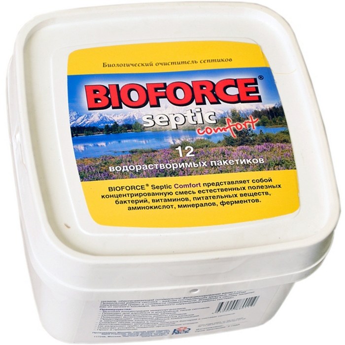 BIOFORCE Septic Comfort — 12 пакетиков в ведре