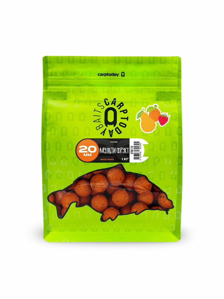 Варёные бойлы Carptoday Baits Multi Fruit 20 мм