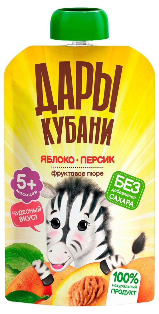 Пюре Дары Кубани Яблоко-персик