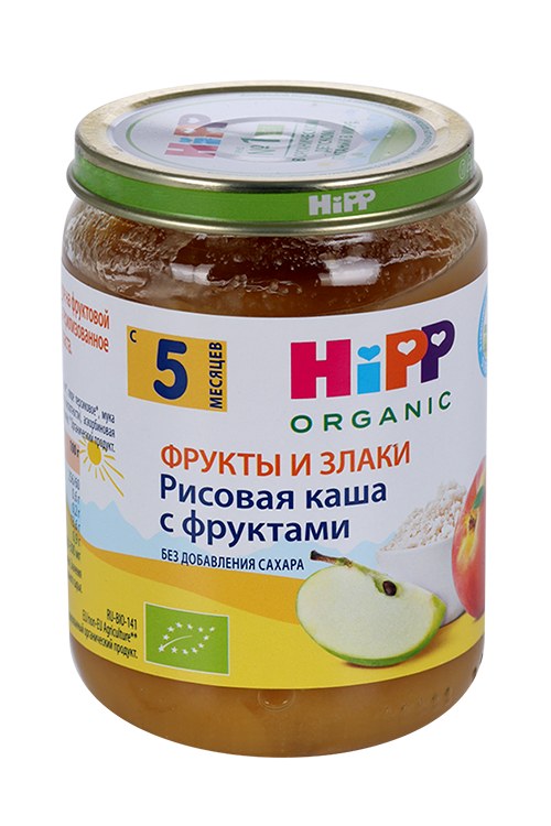 Каша HiPP Organic Рисовая с фруктами