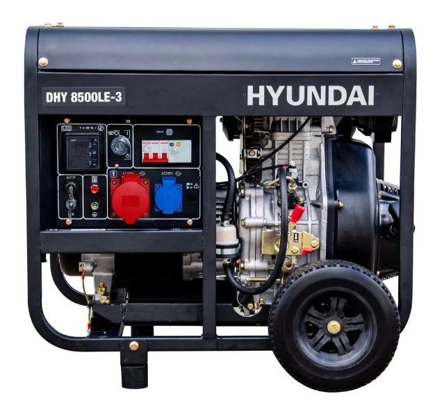Дизельный генератор Hyundai DHY 8500LE-3