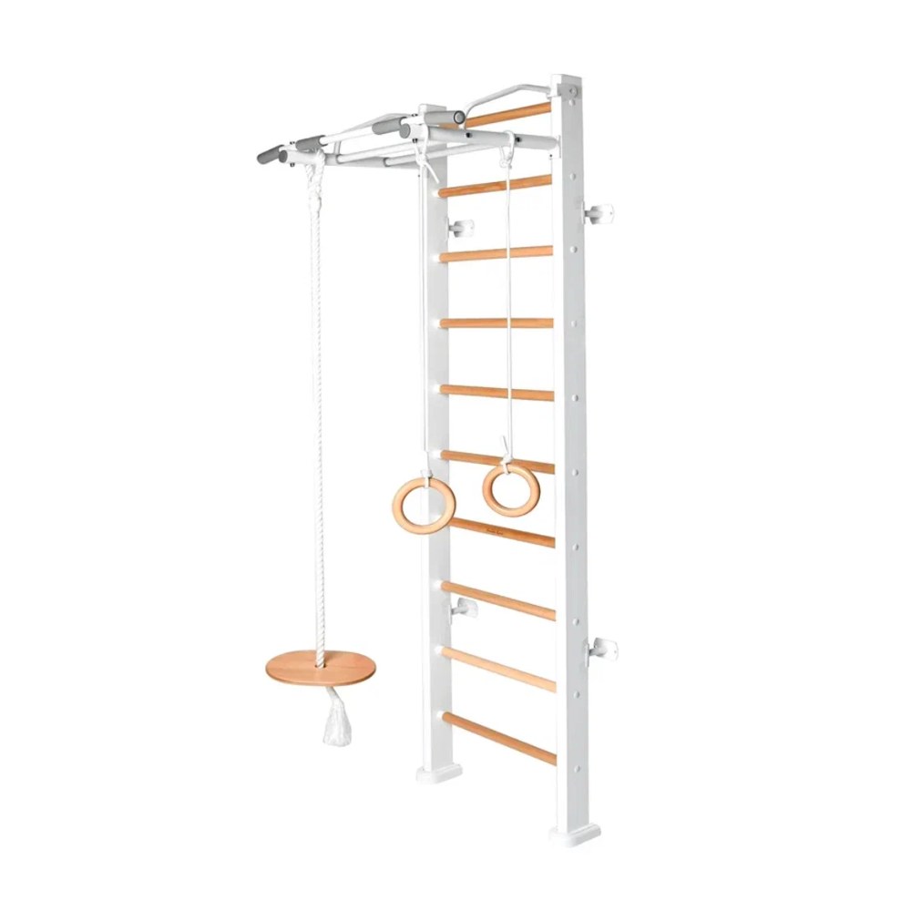 Детский спортивный комплекс Perfetto Sport Scala in legno bianco-naturale PS-112