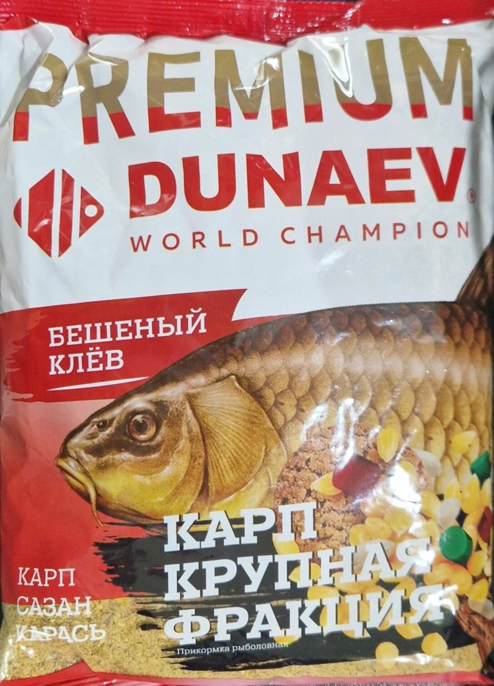 Прикормка Dunaev Premium Карп-Сазан Крупная фракция