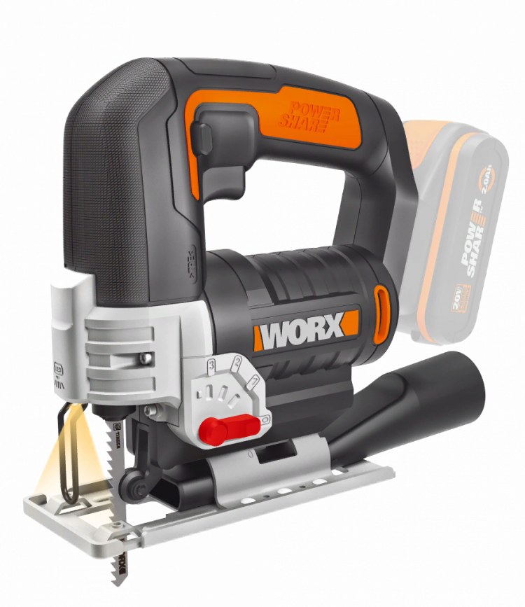 Аккумуляторный электролобзик Worx WX543.9