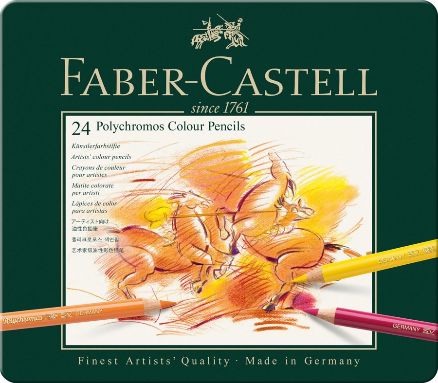 Цветные карандаши Faber-Castell Polychromos 24 цвета