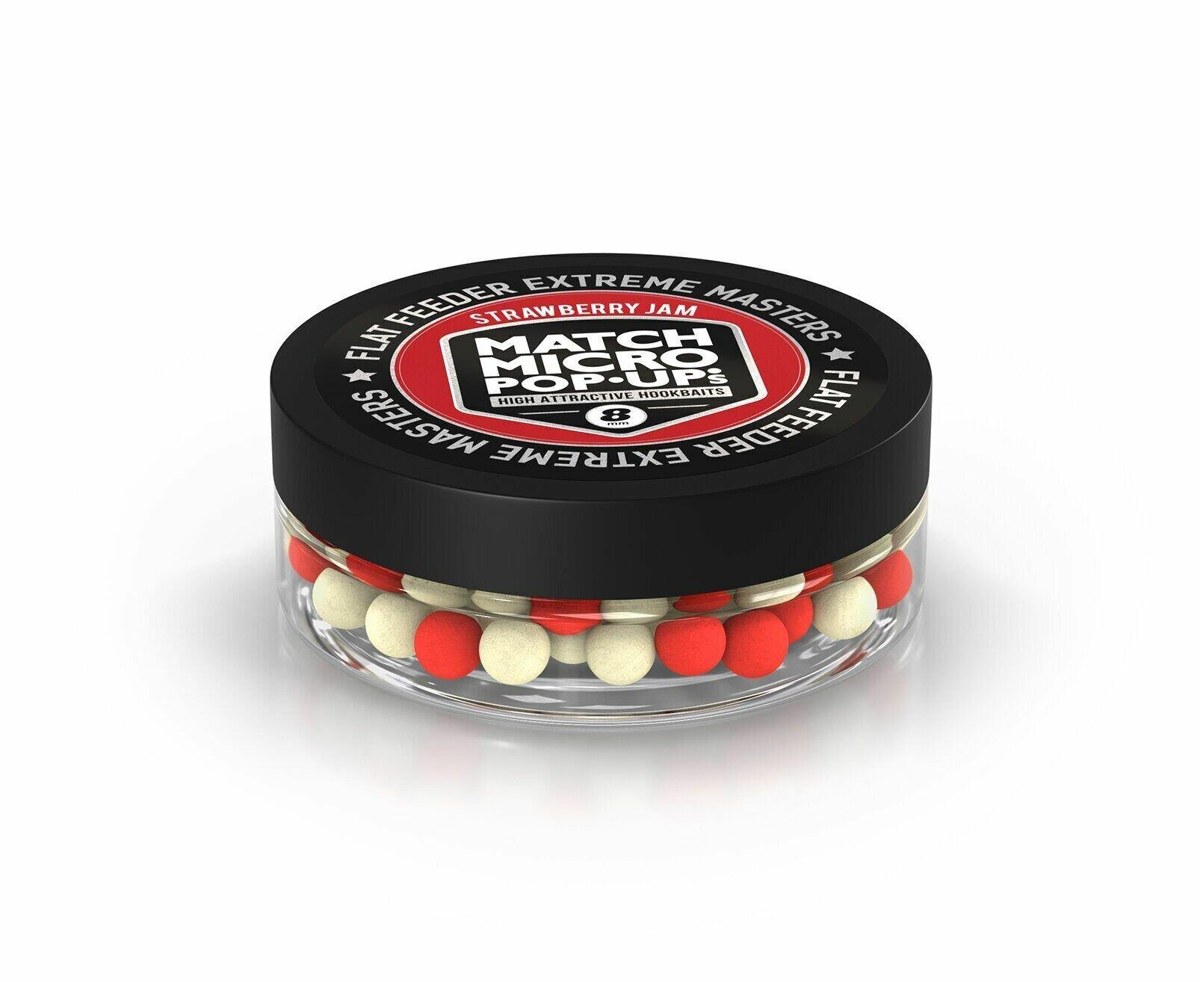 Мини-бойлы FFEM Match Micro Pop-Ups Strawberry Jam 8 мм