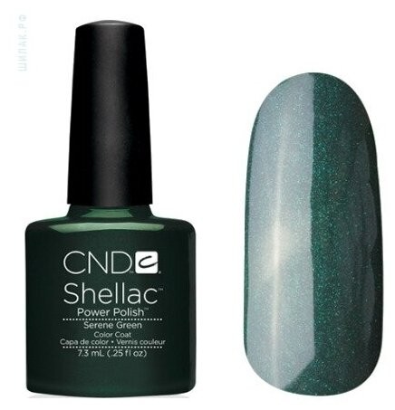 Гель-лак CND Shellac Serene Green