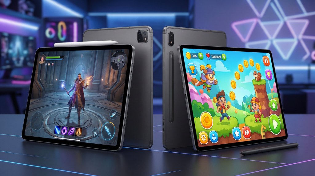 Игровые планшеты: iPad и Android-планшет с играми