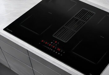 Индукционная панель со встроенной вытяжкой Zigmund & Shtain CIS 311.75 BX