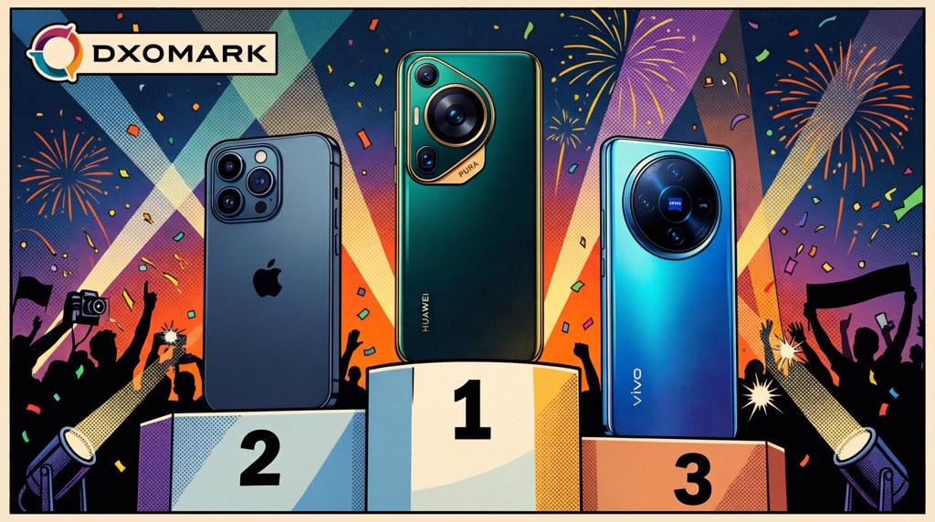 Лучшие смартфоны 2026 версии DxOMark: подиум рейтинга камер, Huawei на первом месте